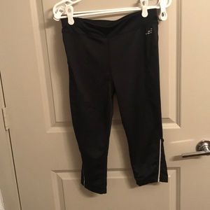 Black leggings with silver detail on bottom